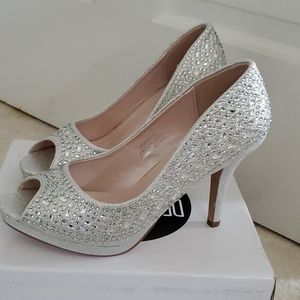 Sparkling Silver Heels